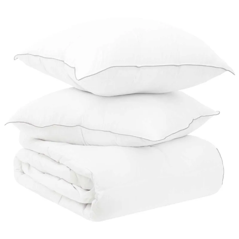 Ensemble de couette et oreillers de lit 3 pc 200 x 240 cm Hiver