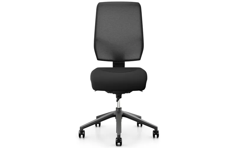 Giroflex office chair 68 with Netzrücken, without armrests, black