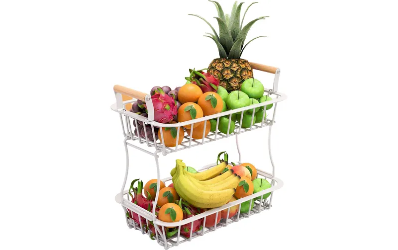 relaxdays Etagere 34 x 27 cm bianco