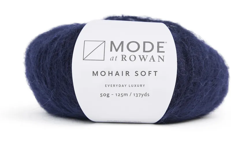 Mode at Rowan Wolle Mode Mohair Soft 50 g, 125 m, bleu
