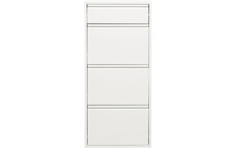 Kare Schuhschrank Caruso 3 plus 1 50 x 115 cm, blanc