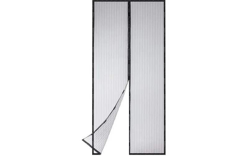 EASYmaxx Moskitonetz 100 x 210 cm Magic Klick, Schwarz