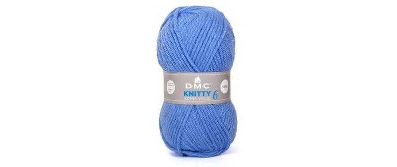DMC Wolle Knitty 6 bleu