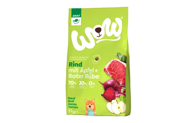 WOW Trockenfutter Minis Adult Rind, 1 kg
