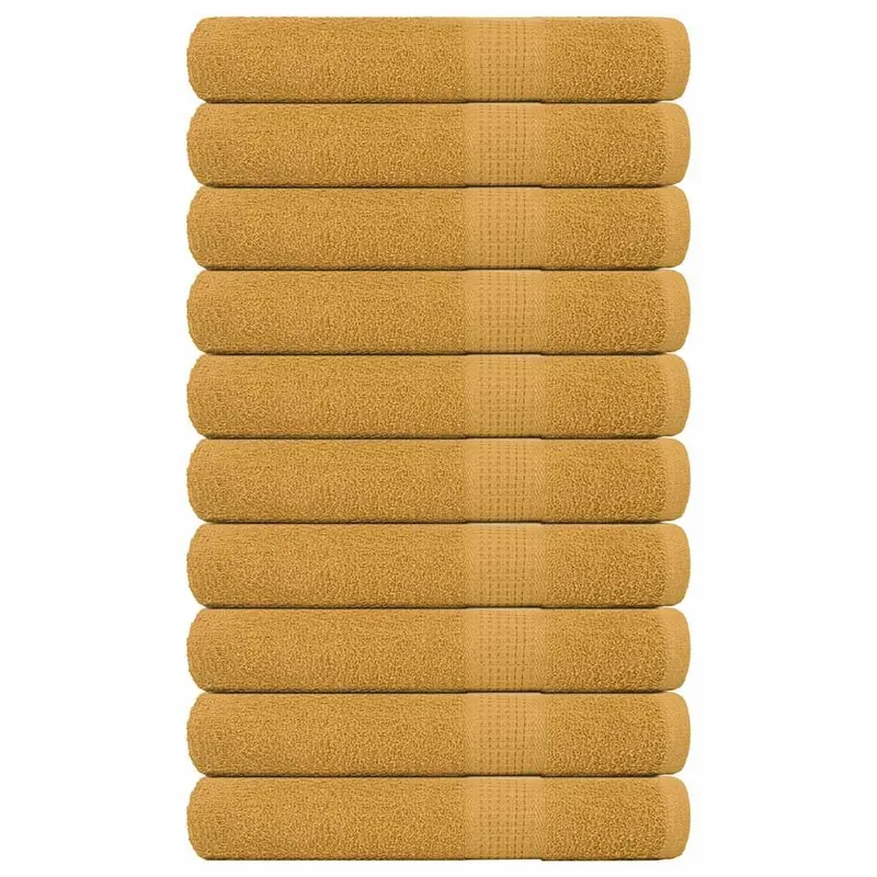Saunatücher FROGN 10 Stk. Gold 80x200 cm 360 g/m²