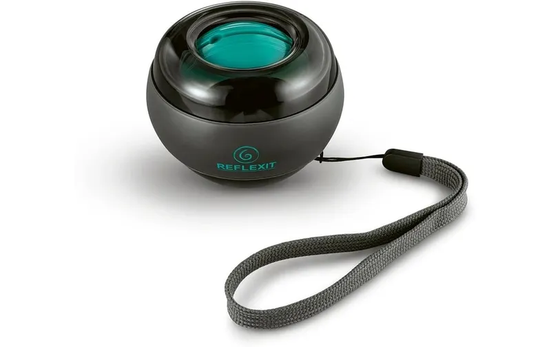 Reflexit Fitness Spinball Hand und Armtrainer, 7 cm, Grau / Türkis