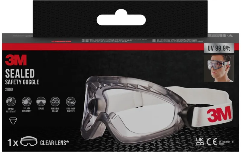 3M Lunettes de protection intégrales transparentes
