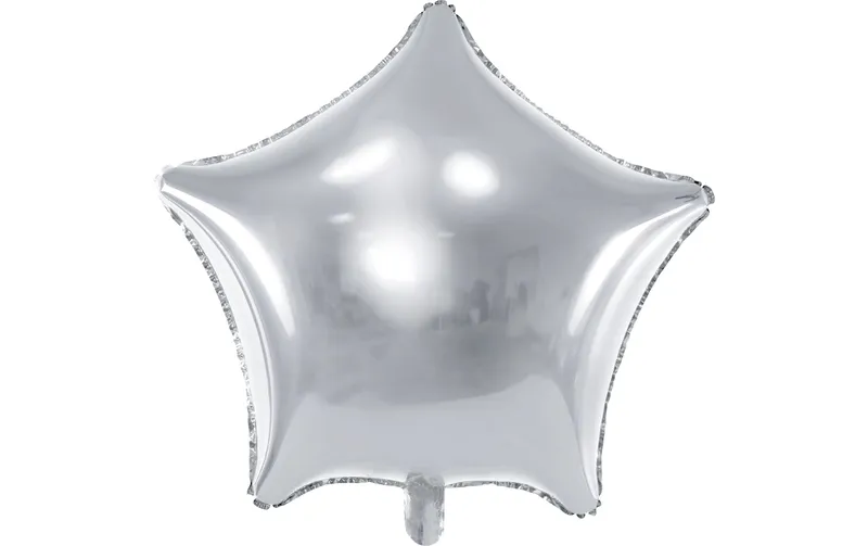 Partydeco Folienballon Star silver