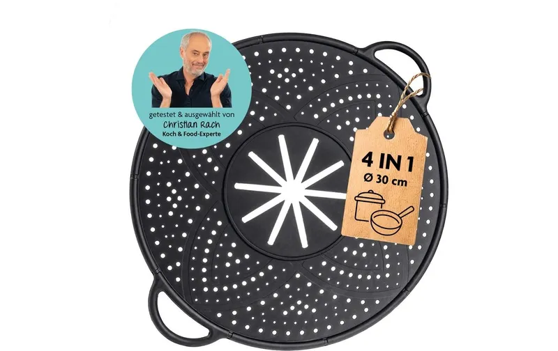 Kochwerk Spritzschutzdeckel 30 cm, noir