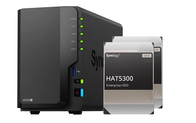 Synology NAS DiskStation DS225+ 2-bay 2x 4 TB HDD Synology Enterprise