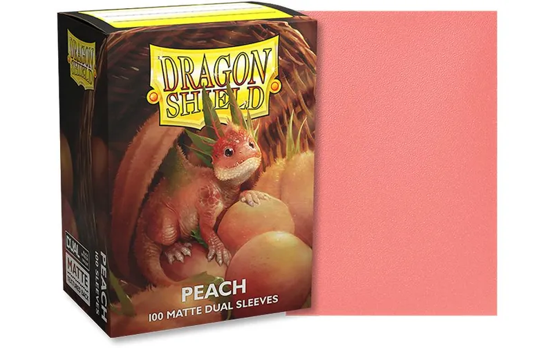 Dragon Shield Kartenhülle Dual Matte: Peach Standardgrösse Pfirsich 100