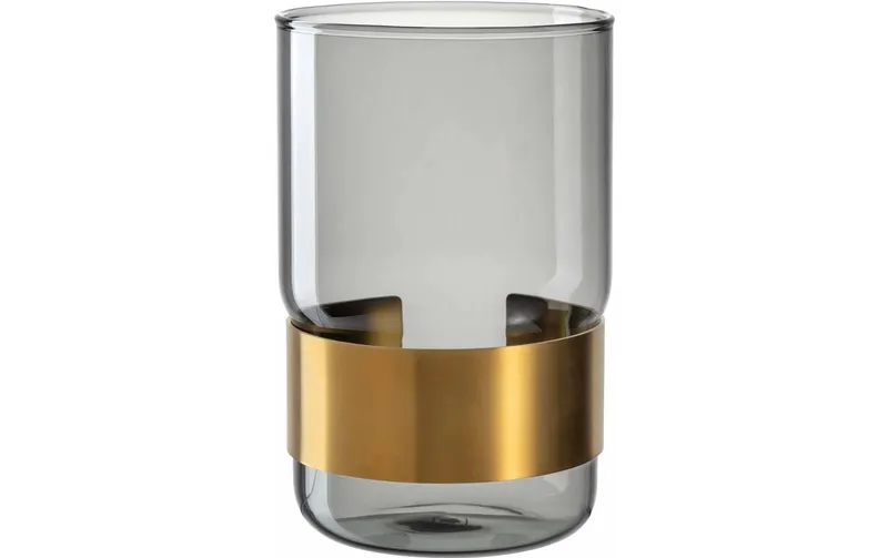 LEONARDO Vase Silenzio 15 cm, Gold/transparent