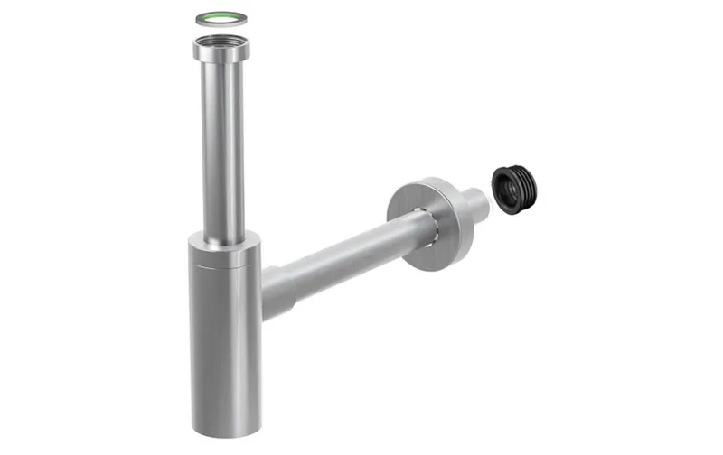 diaqua® Lavabosiphon Profi-Line 1 1/4" x Ø 32 mm, Gebürstet
