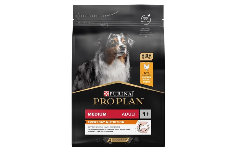 Purina Pro Plan Trockenfutter M Adult Everyday Nutrition Huhn, 3 kg