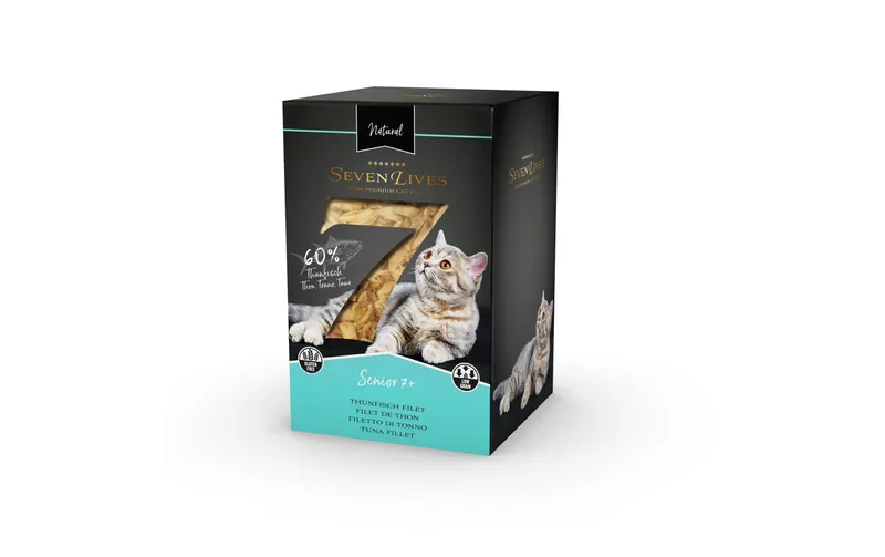 7Lives Nassfutter Senior 7+ Thunfischfilet in Fischbrühe, 6 x 60g