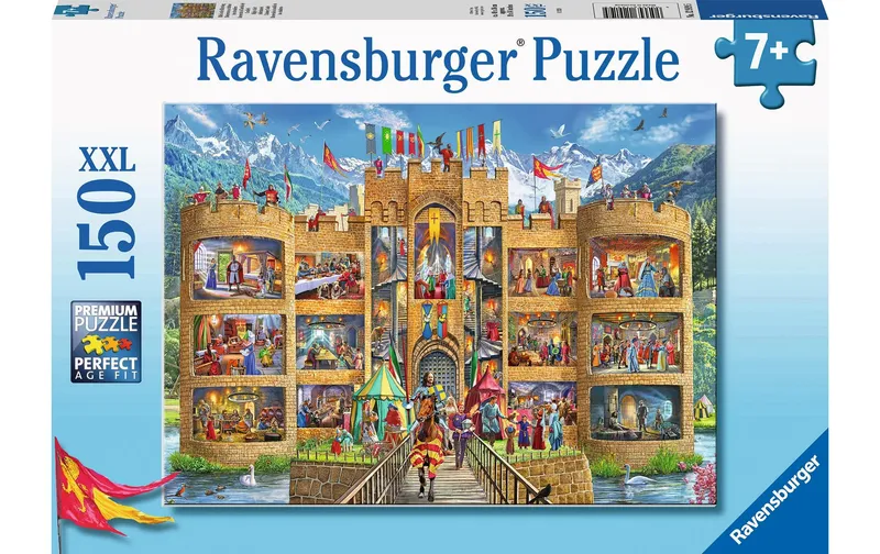 Ravensburger Puzzle Blick in die Ritterburg 150 Teile XXL
