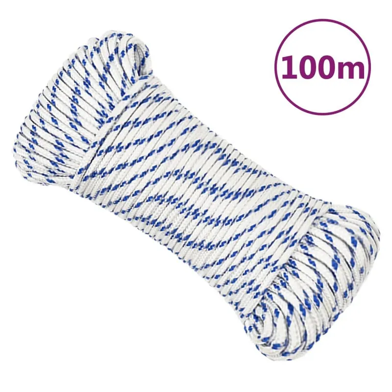 Bootsseil bianco 5 mm 100 m Polypropylen
