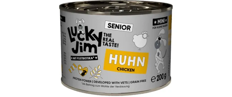Lucky Jim Nassfutter Mini Senior Huhn 200 g