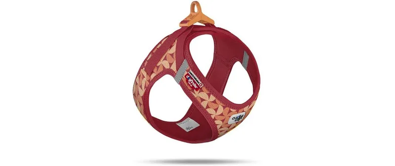 curli Geschirr Vest Air-Mesh LE26 3XS Semi Circle rosso
