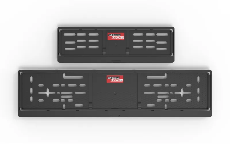 SPEEDLOCK Nummernrahmen-Set, Kunststoff, 30 × 8 cm/50 × 11 cm