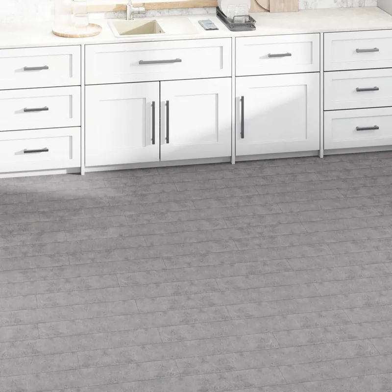 Bodenplanken Zementbraun 5,02 m² 36 Stk. PVC