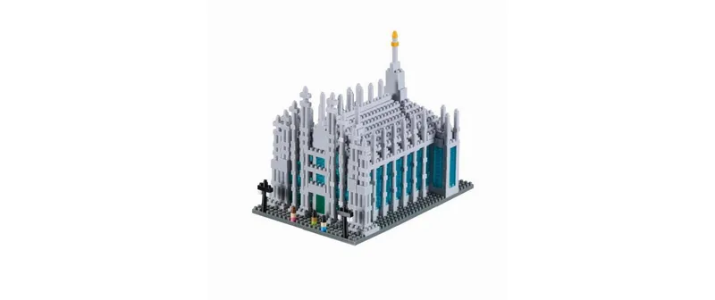 BRIXIES Bausteinmodell Duomo di Milano aus 1200 Teilen