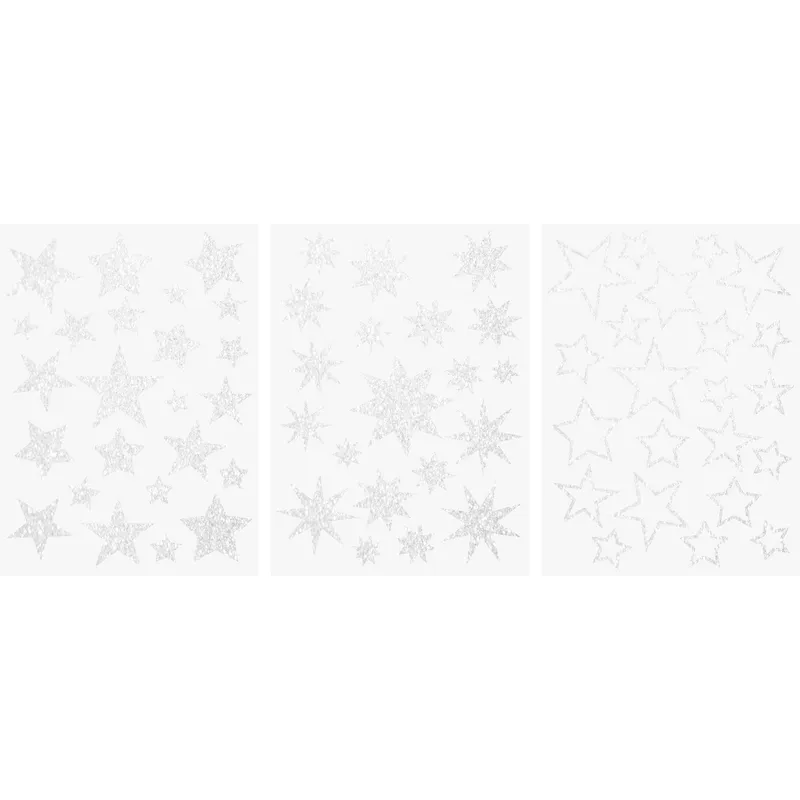 Heyda Fensterbild Étoiles A4, Blanc
