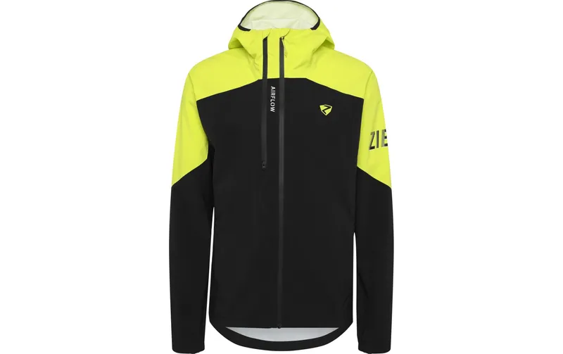 Ziener Regenjacke NEMIL-Z Herren Black Bitter Lemon, Gr. 58