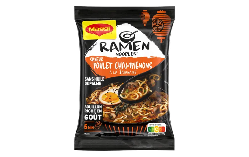 Maggi MAGGI Ramen Noodle Poulet Hühnchen-Pilz-Geschmack, 90 g