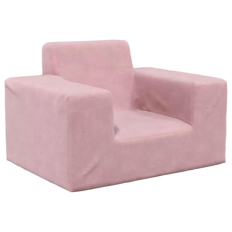 Canapé pour enfants Rose Peluche douce