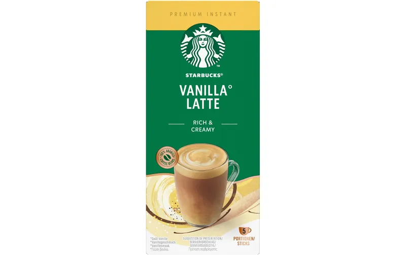 Starbucks Instant Kaffee Vanilla Latte 5 pezzi
