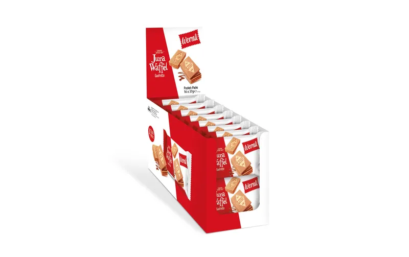 Wernli Guetzli Jura Waffel Original Pockets 16 x 37g