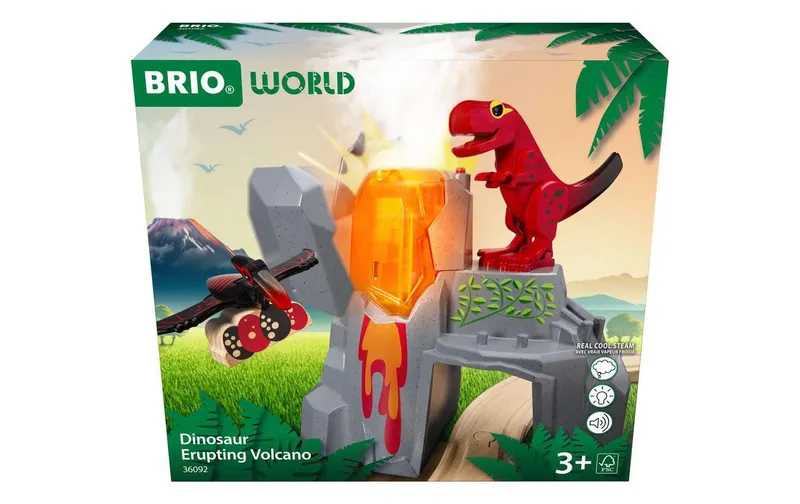 BRIO Dinosaur Erupting Volcano