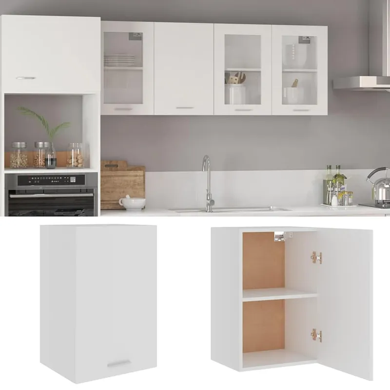 Hängeschrank Lyon Weiß 39,5x31x60 cm Holzwerkstoff