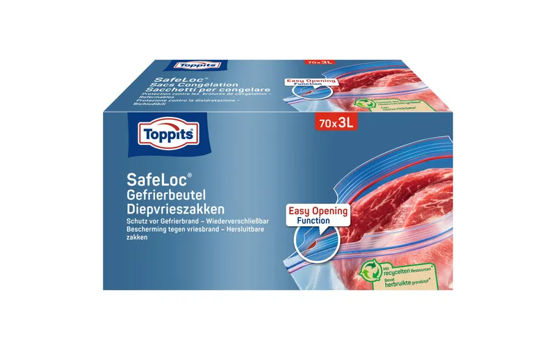 Toppits Gefrierbeutel 3 l Multipack 70 pezzi
