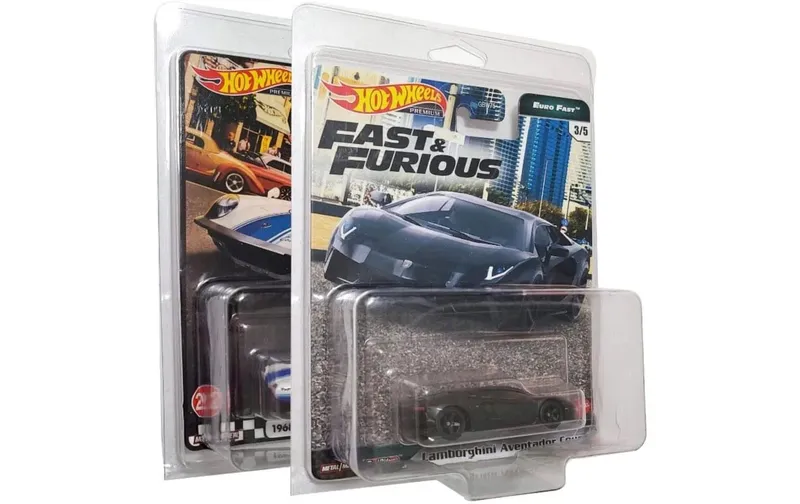 EvoRetro Kartenhülle Hot Wheels Blister für Premium Car, 19er-Pack