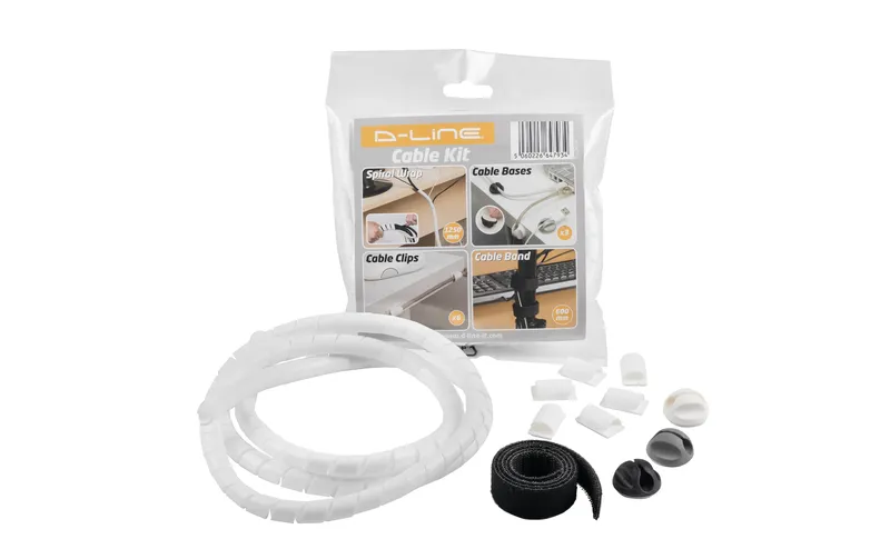STEFFEN Kabelmanagement Set D-Line bianco