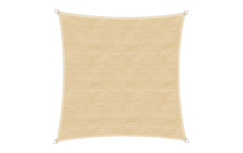 Windhager Sonnensegel Capri, 5 m, Eckig, Champagner