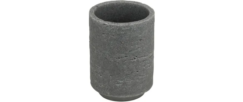 Wenko Zahnputzbecher Denia Polyresin Grau