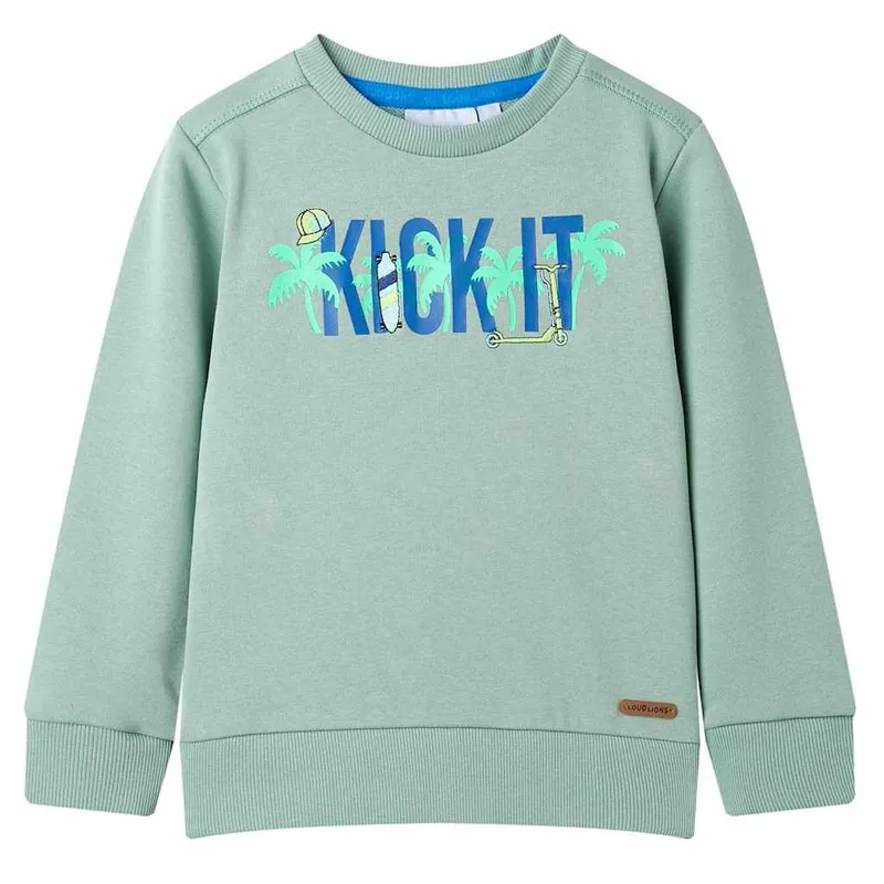 Sweatshirt pour enfants kaki clair 104