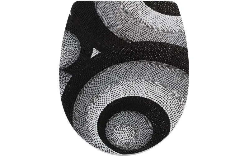 diaqua® Toilettensitz Arles Twist noir/gris