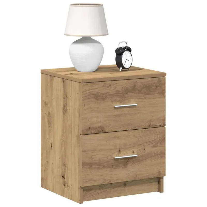 Nachttische 2 pz. con 2 cassetti Artisan-rovere 40x36x50 cm