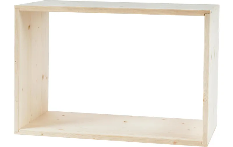 Holz Zollhaus Regal Lotti 40 x 60 x 30 cm, naturale