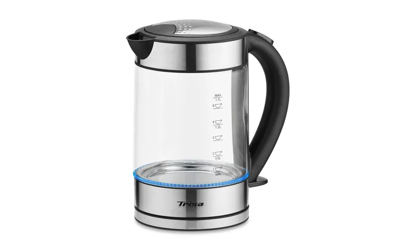 Trisa Wasserkocher Compact Boil W5669 1.7 l, Transparent/Edelstahl