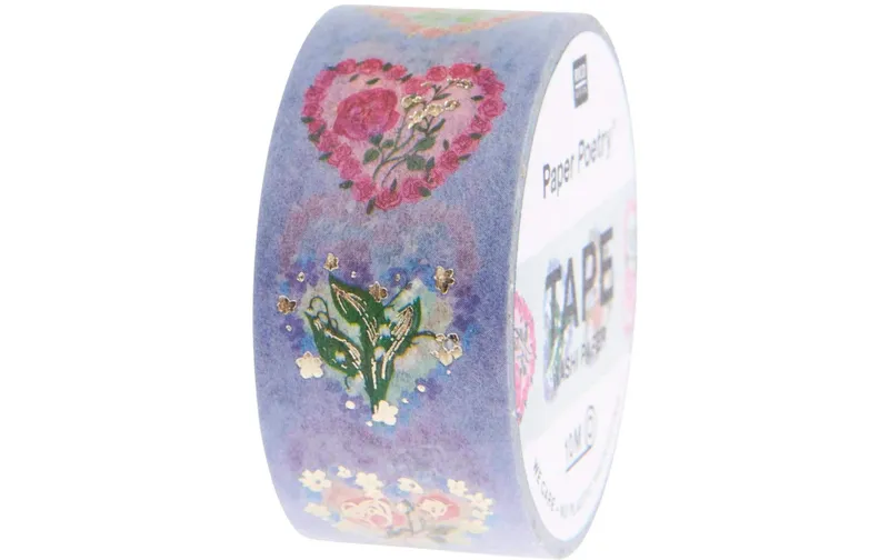 Rico Design Washi Tape Herzen Lila