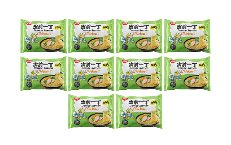 Nissin Food Demae Ramen Nudelsuppe Huhn 10 x 100 g