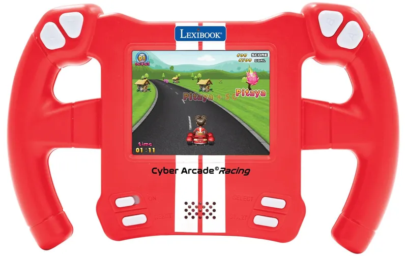 Lexibook Kinderkopfhörer Lenkrad-Konsole Cyber Arcade Racing rouge