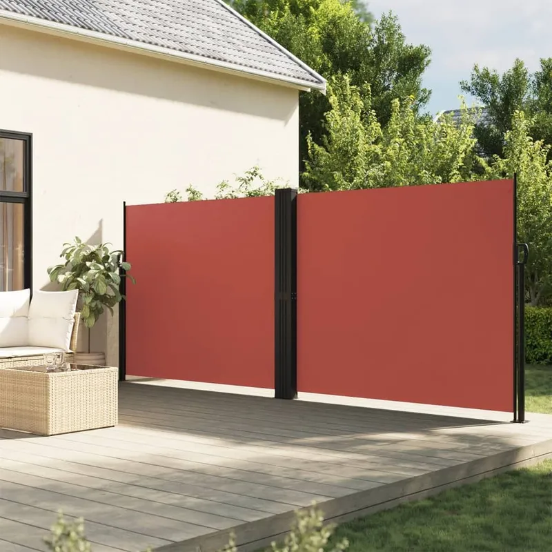 tenda laterale Ausziehbar Terrakottarot 160x1200 cm