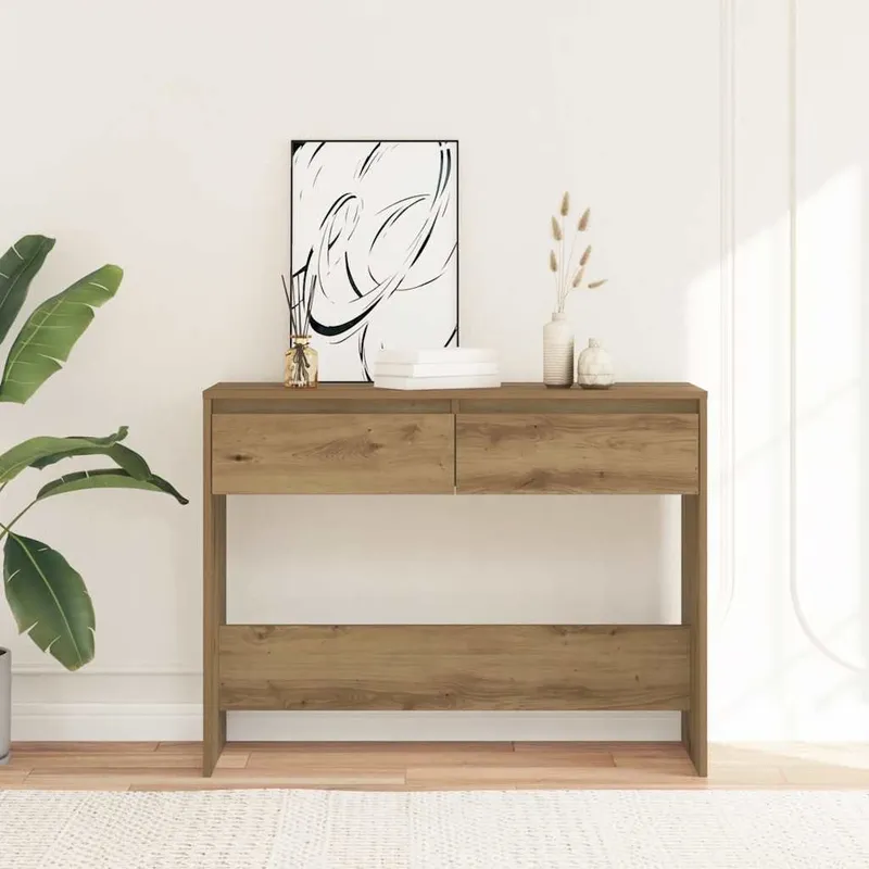 tavolo consolle Artisan-Eiche 100x35x76,5 cm derivato del legno