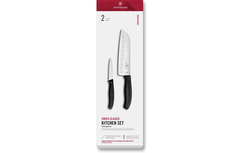 Victorinox Küchengarnitur Swiss Classic, 2-teilig, noir, Geschenkbox